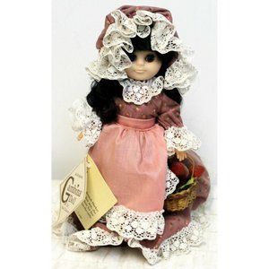 2005 Gambina Doll 11" New Orleans Tess Market Lady Basket Calico Dress Hang tag